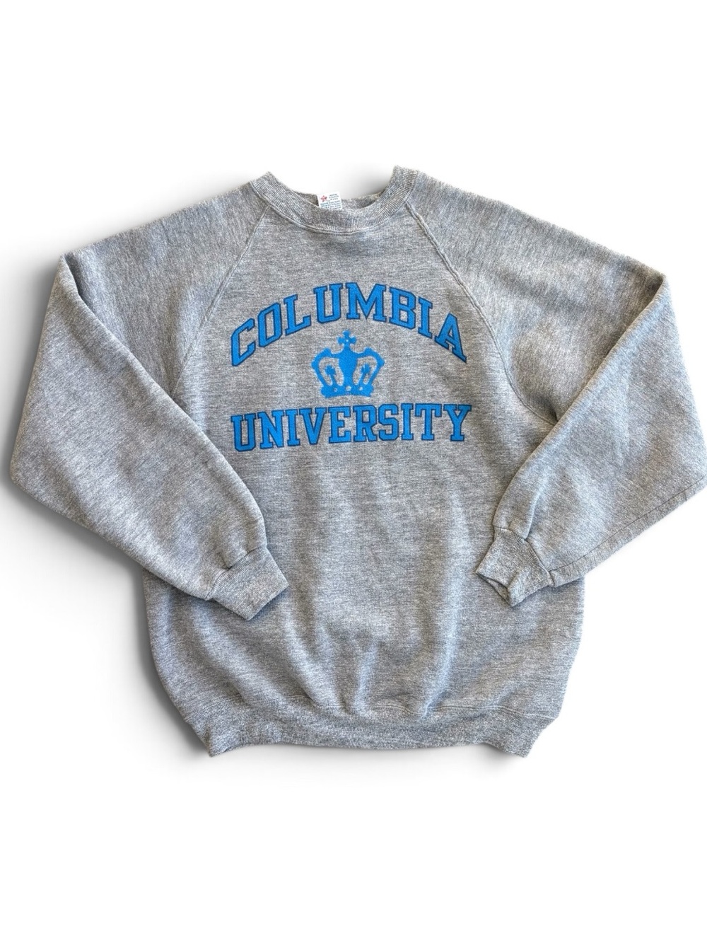 Vintage 80s Columbia University Russell Sweatshirt Made USA Tri Blend